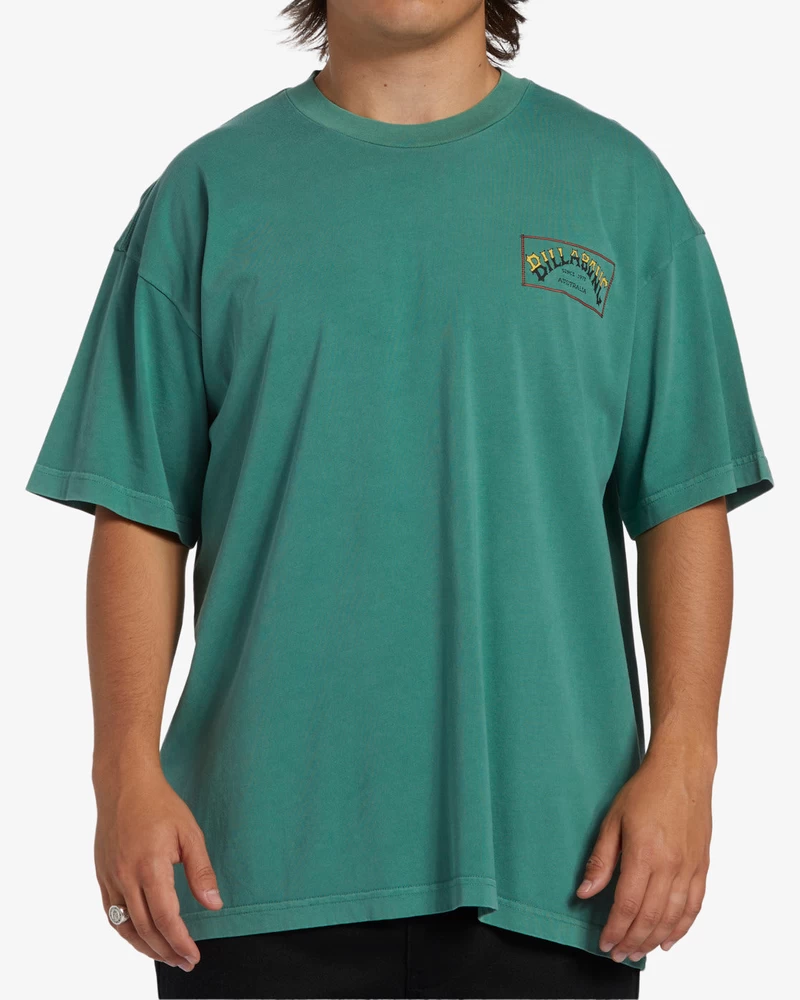 Billabong Arch Wave OG Short Sleeve Wave Washed T-Shirt - Billiard
