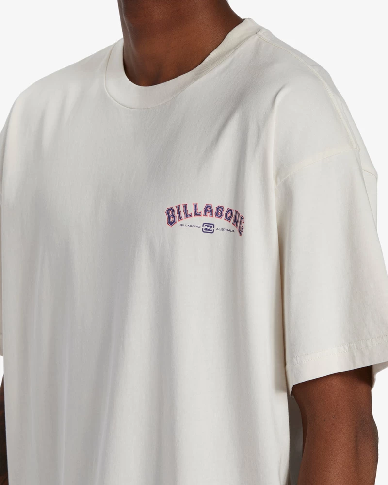 Billabong Arch Wave OG Short Sleeve Wave Washed T-Shirt - Off White