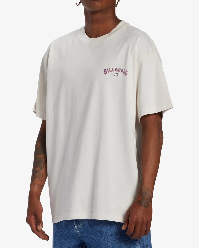 Billabong Arch Wave OG Short Sleeve Wave Washed T-Shirt - Off White