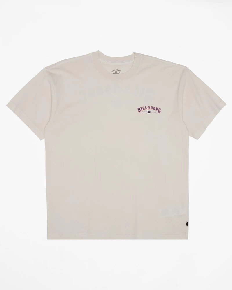 Billabong Arch Wave OG Short Sleeve Wave Washed T-Shirt - Off White
