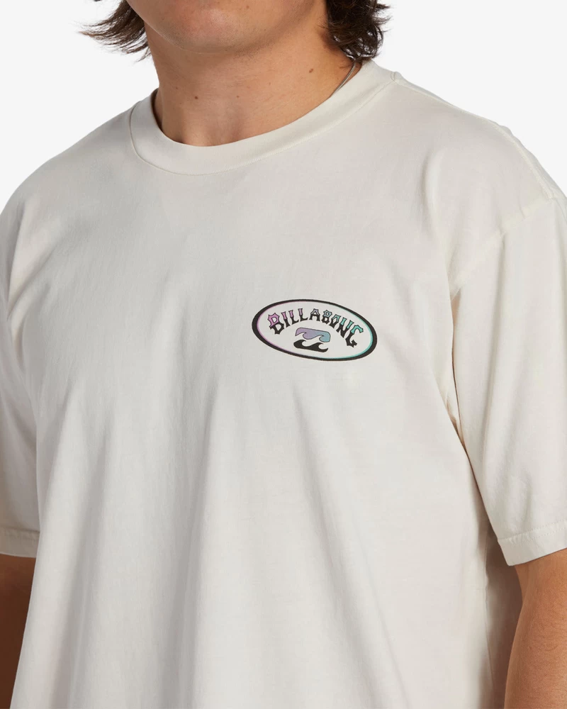 Billabong Crossboards Short Sleeve Wave Washed T-Shirt - Off White