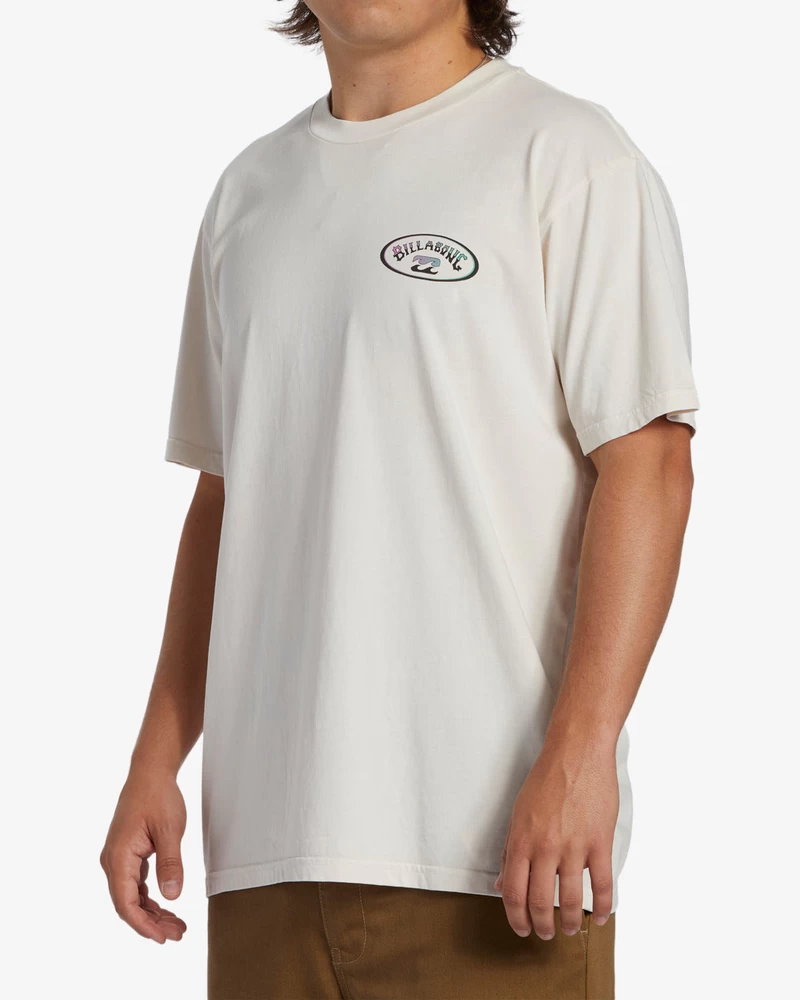 Billabong Crossboards Short Sleeve Wave Washed T-Shirt - Off White