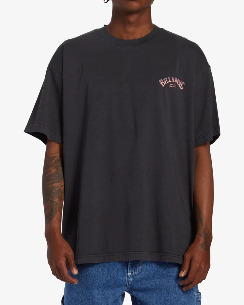 Billabong Collision OG Short Sleeve Wave Washed T-Shirt - Washed Black