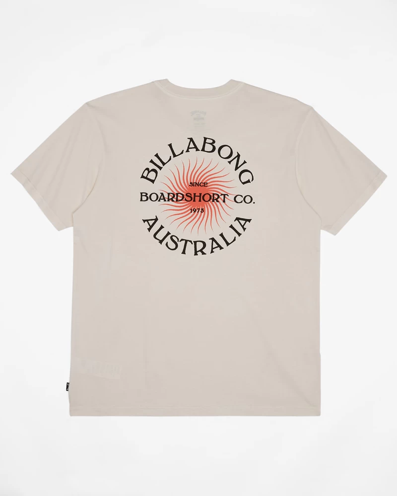 Billabong Connection Short Sleeve Wave Washed T-Shirt - Off White