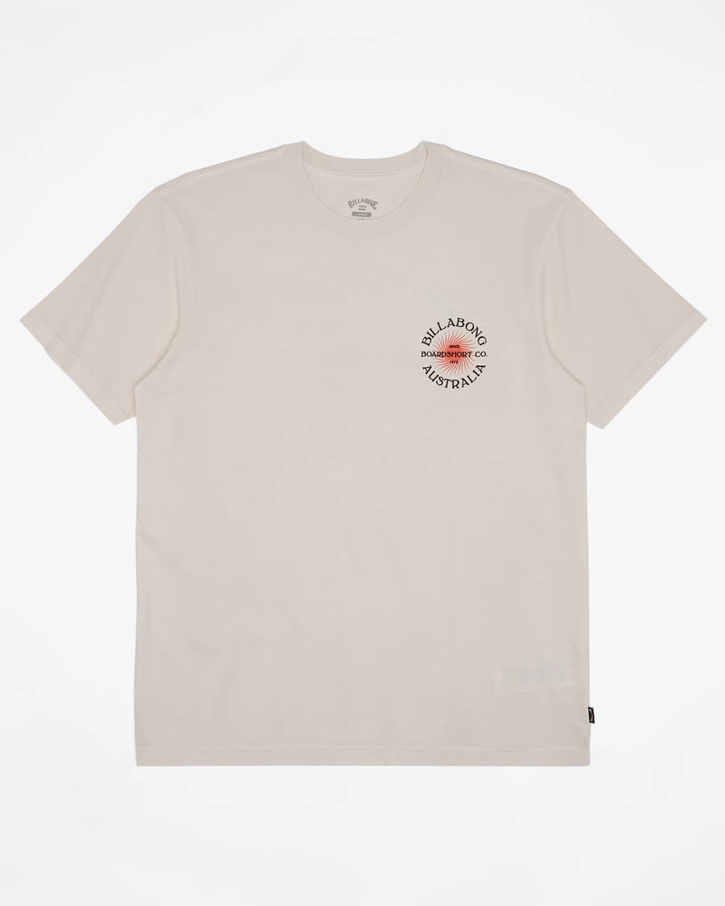 Billabong Connection Short Sleeve Wave Washed T-Shirt - Off White