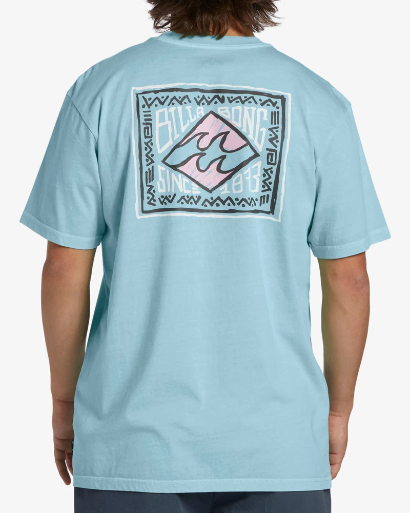 Billabong Kısa Kollu Kutulu Dalgalı Yıkanmış Tişört - Sahil
