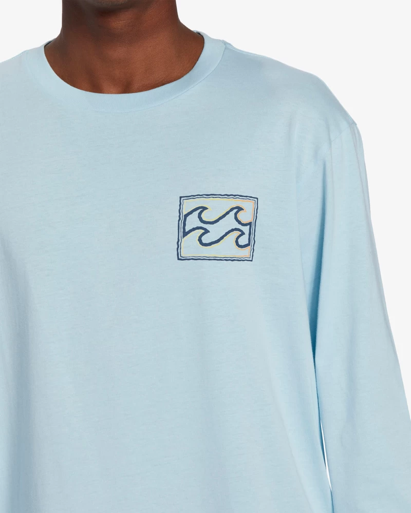 Billabong Crayon Wave Long Sleeve T-Shirt - Coastal