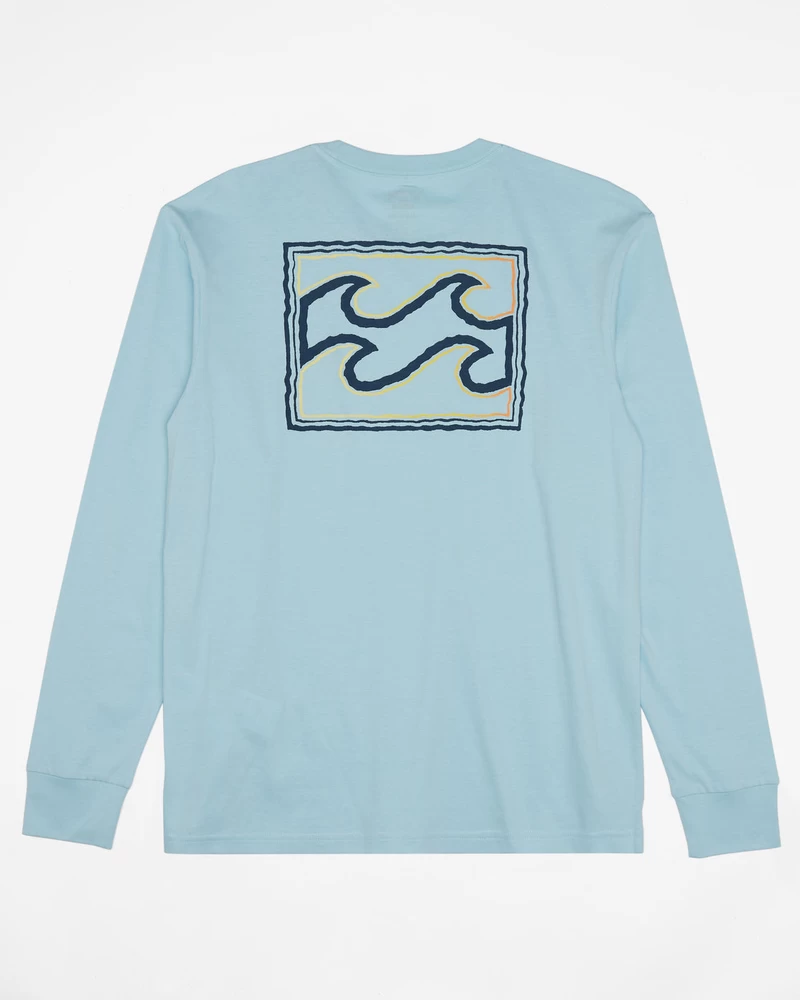 Billabong Crayon Wave Long Sleeve T-Shirt - Coastal