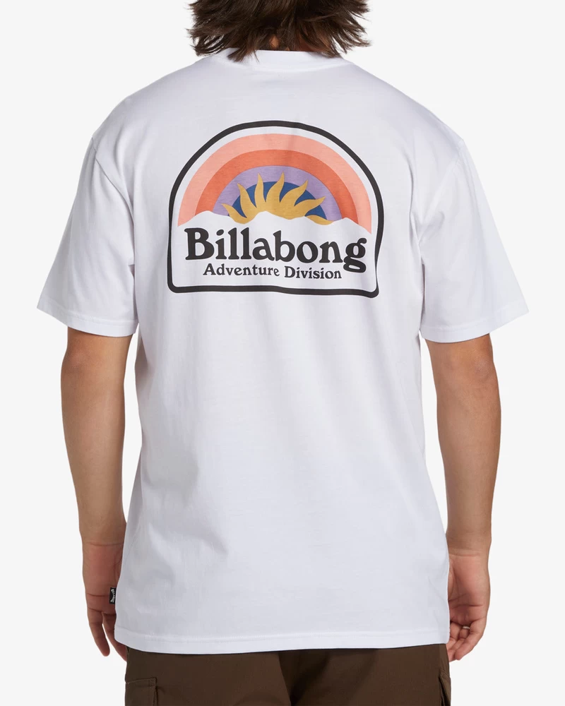 Billabong Majica S Kratkimi Rokavi Sun Up - Bela