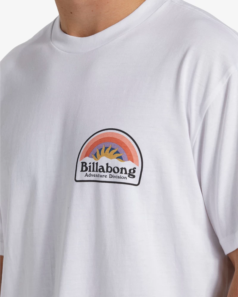 Billabong Majica S Kratkimi Rokavi Sun Up - Bela
