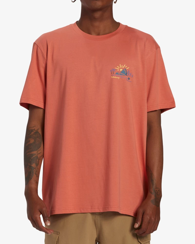 Billabong Panorama Short Sleeve T-Shirt - Coral