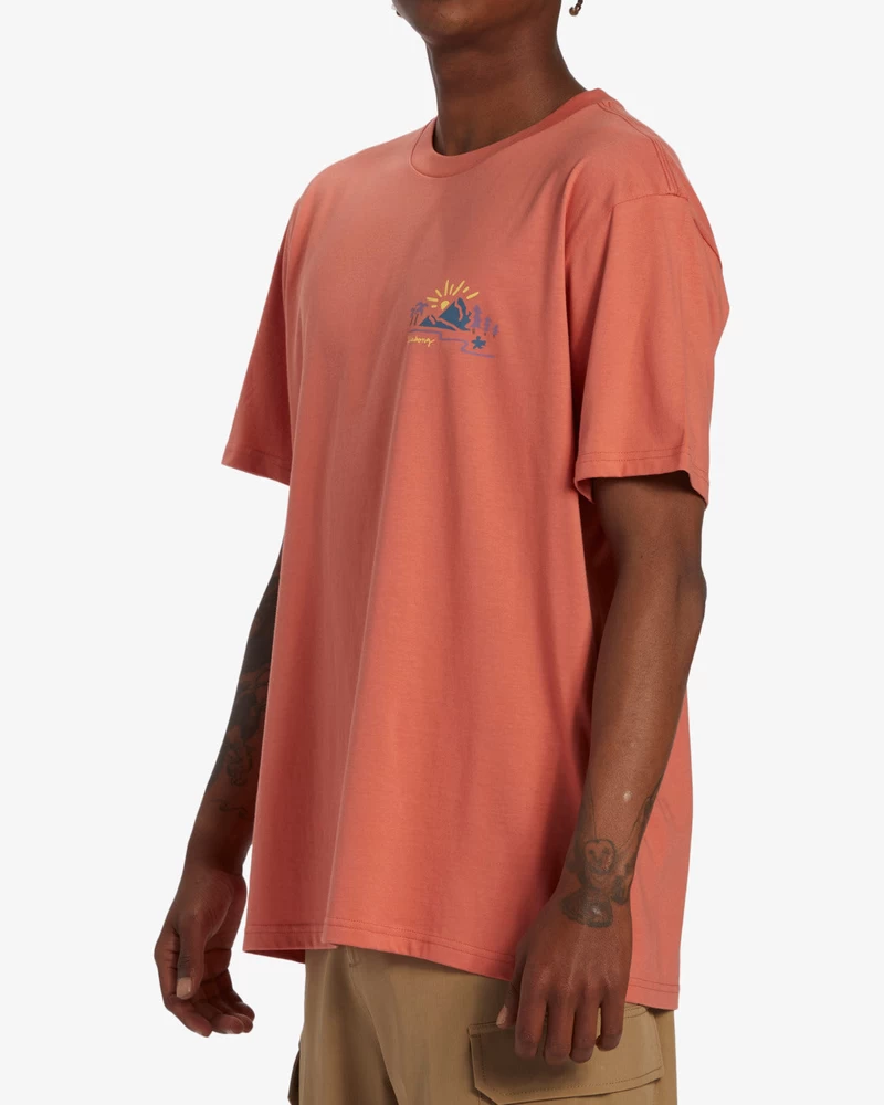 Billabong Panorama Short Sleeve T-Shirt - Coral