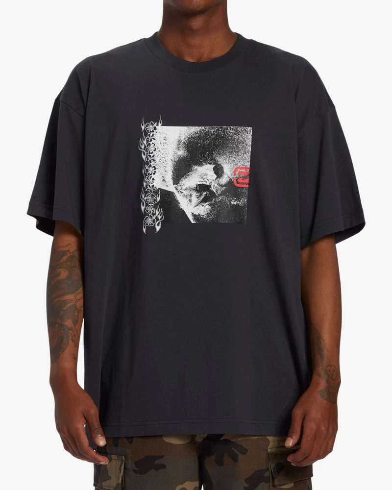 Billabong Centerfold OG Short Sleeve T-Shirt - Washed Black