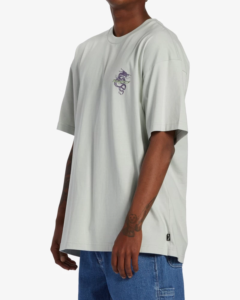 Billabong Enter The Dragon OG Short Sleeve T-Shirt - Grey Mist