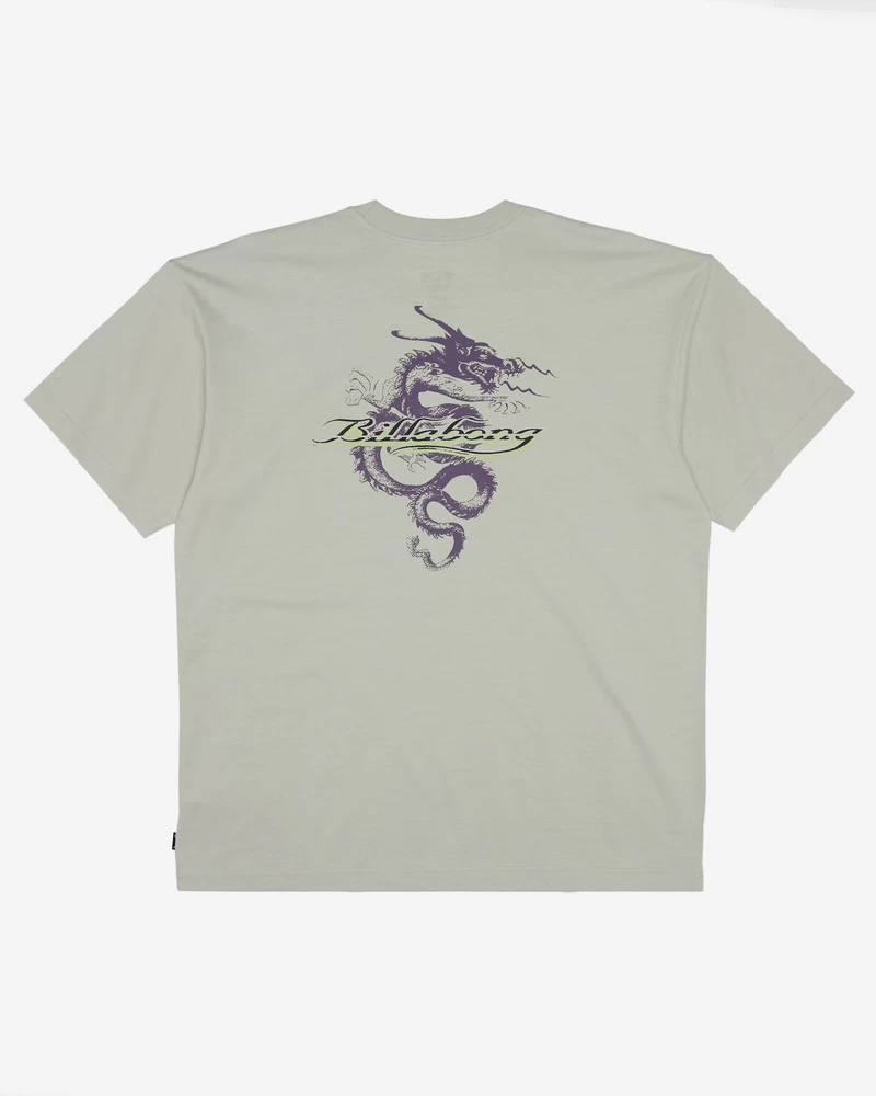 Billabong Enter The Dragon OG Short Sleeve T-Shirt - Grey Mist