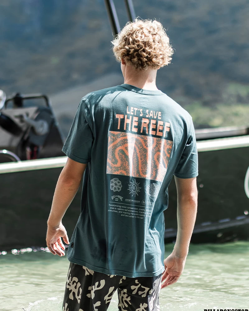 Billabong Coral Gardeners Rif Nursery T-krekls Ar īsām Piedurknēm - Pacific