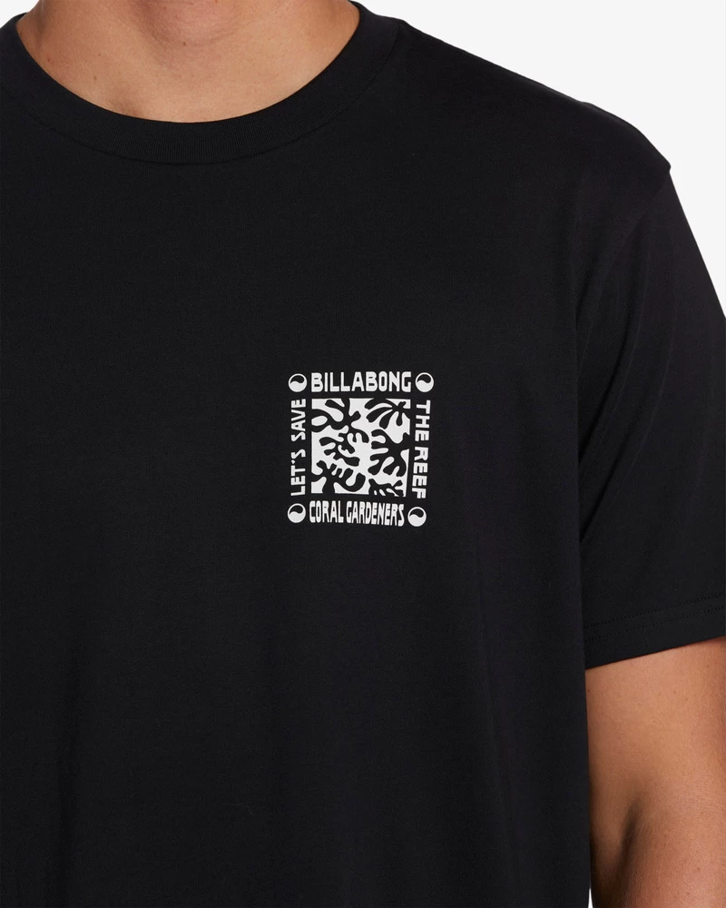 Billabong Coral Gardeners Horizon Short Sleeve T-Shirt - Black