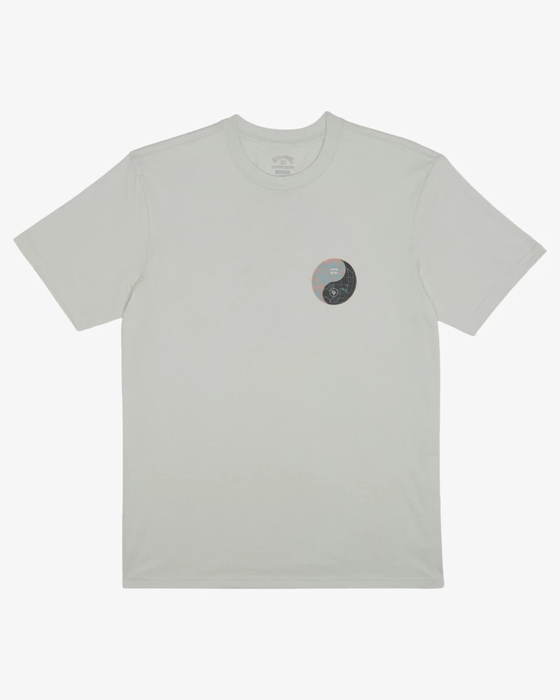 Camiseta De Manga Curta Billabong Coral Gardeners Yin Yang - Céu Claro