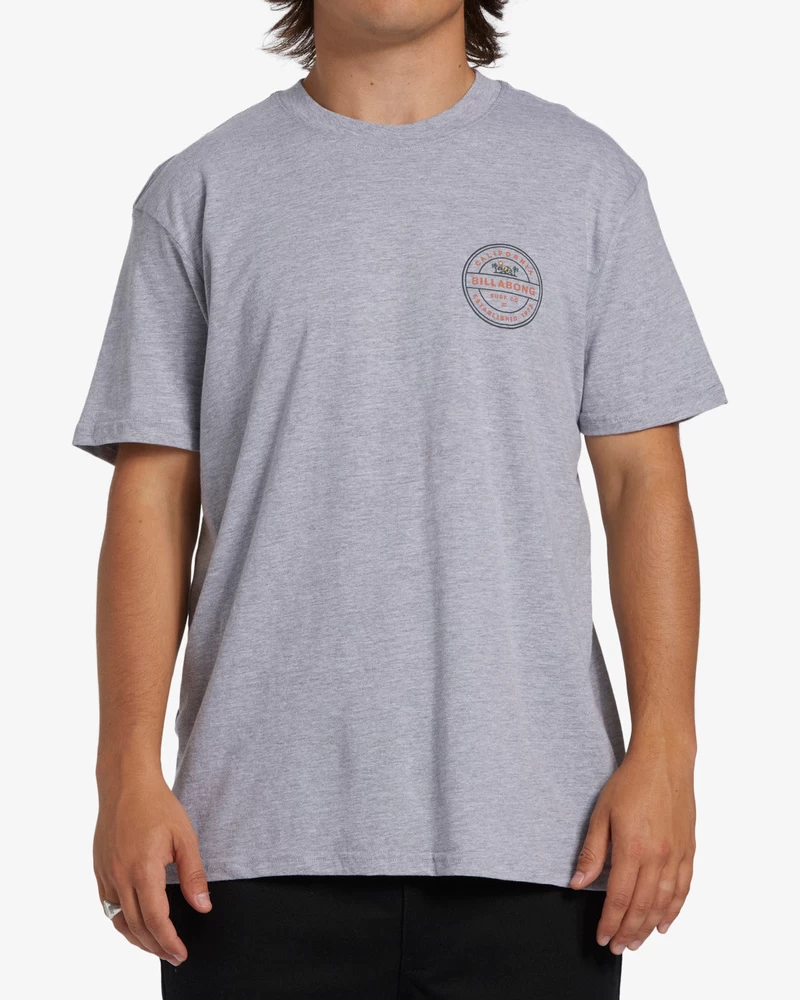 Billabong Rotor California Short Sleeve T-Shirt - Grey Heather