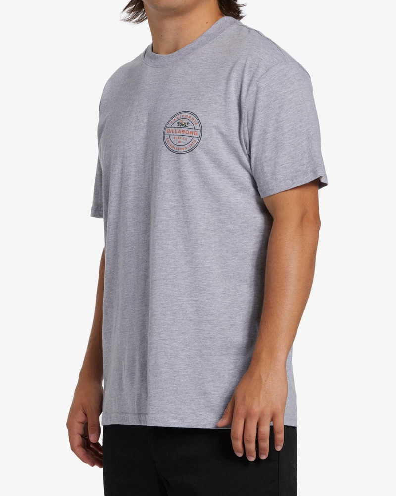 Billabong Rotor California Short Sleeve T-Shirt - Grey Heather