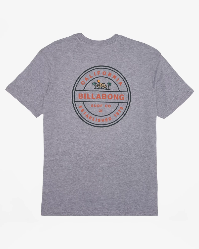 Billabong Rotor California Short Sleeve T-Shirt - Grey Heather