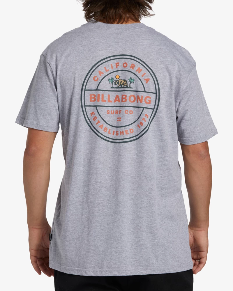 Billabong Rotor California Short Sleeve T-Shirt - Grey Heather