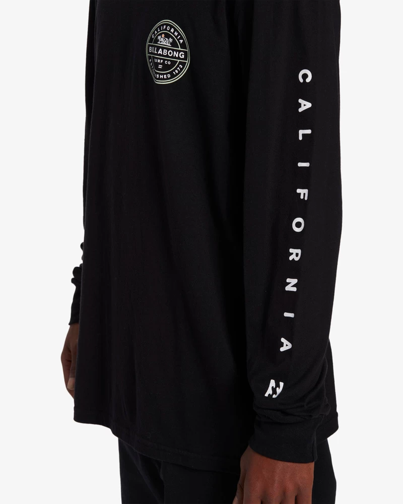 Billabong Rotor קליפורניה חולצת טי שרוול ארוך - שחור