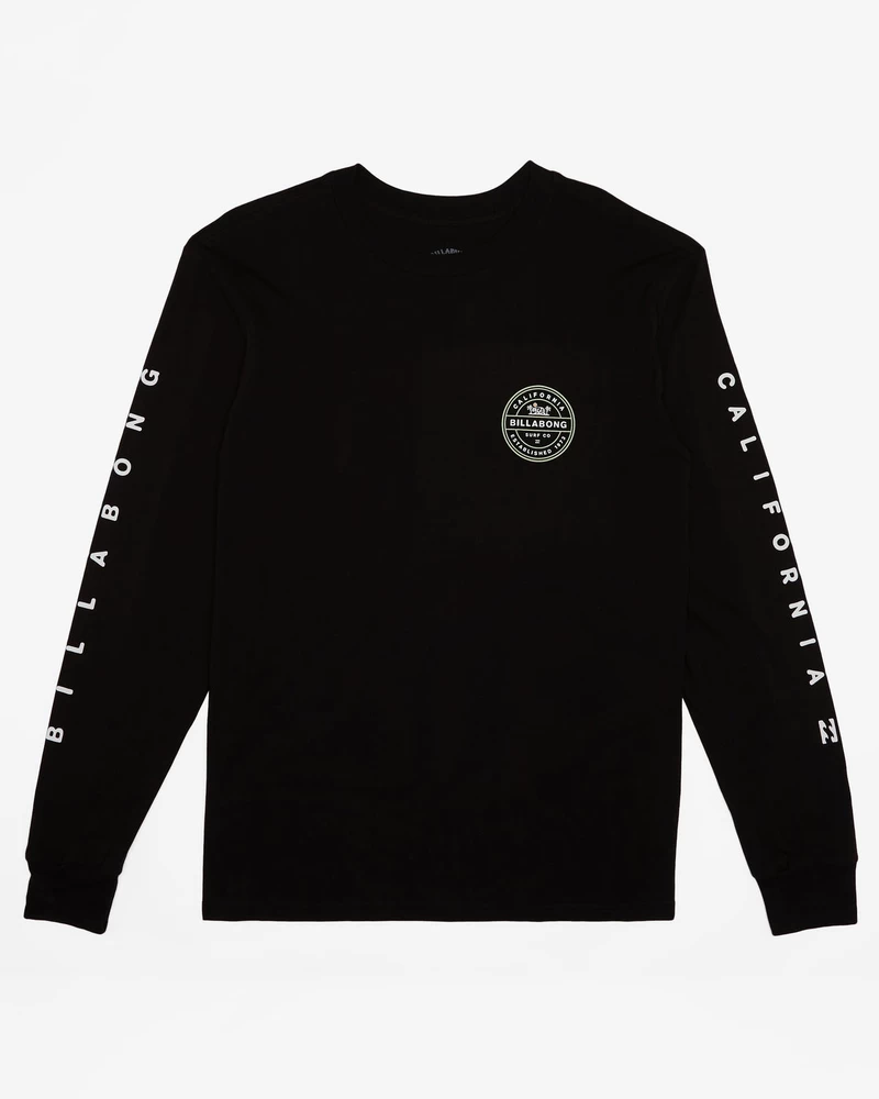 Billabong Rotor קליפורניה חולצת טי שרוול ארוך - שחור