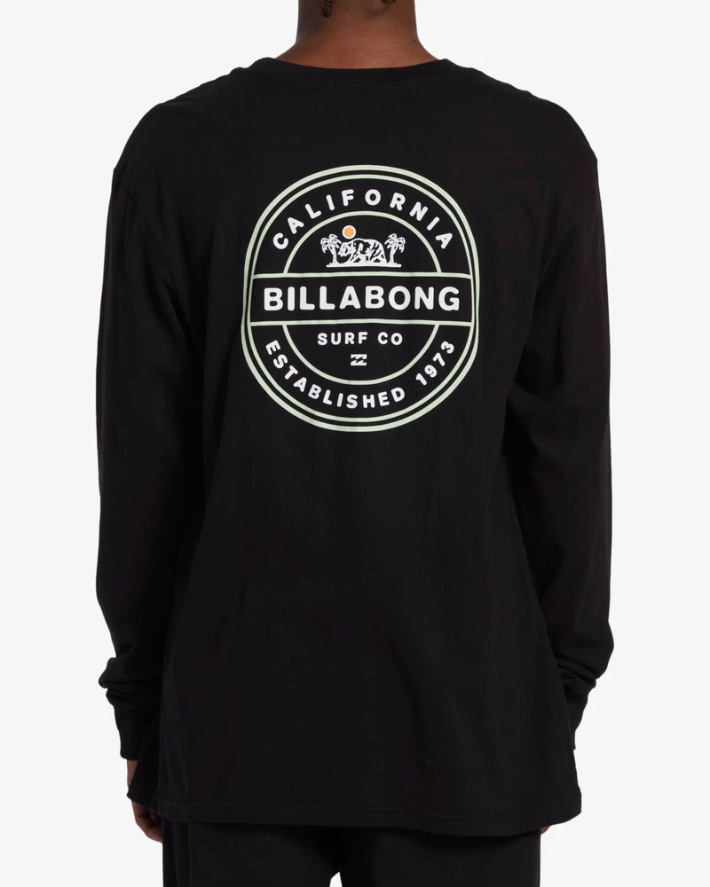 Billabong Rotor California Uzun Kollu Tişört - Siyah