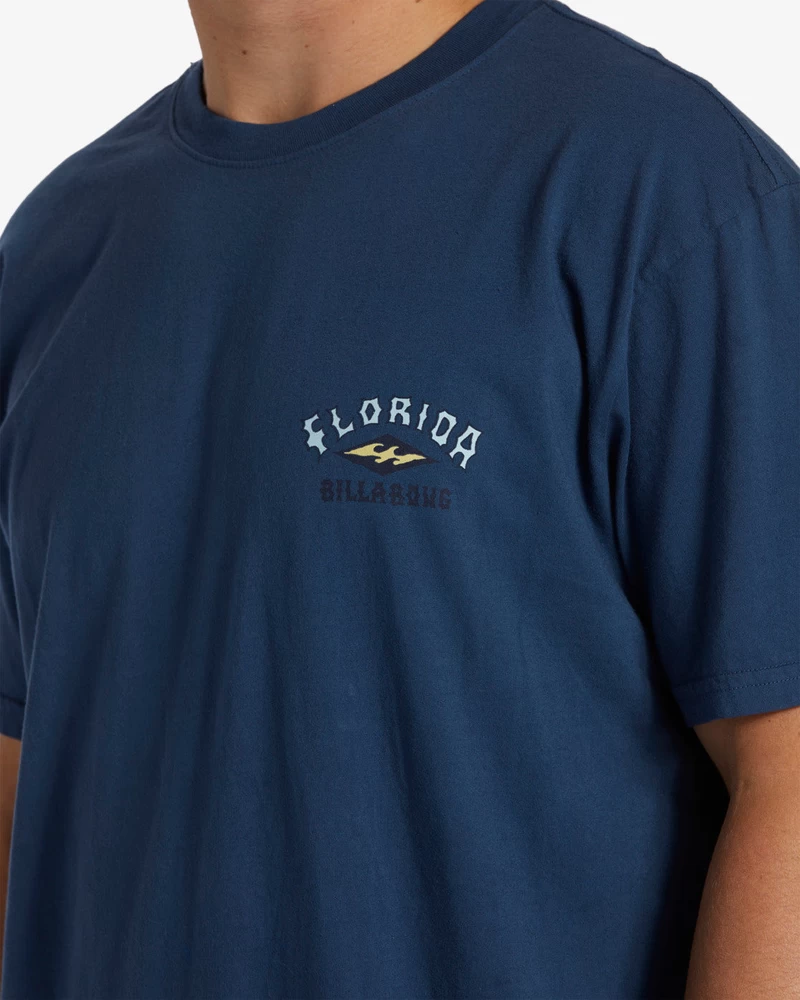 Billabong Arch Florida Short Sleeve T-Shirt - Slate Blue