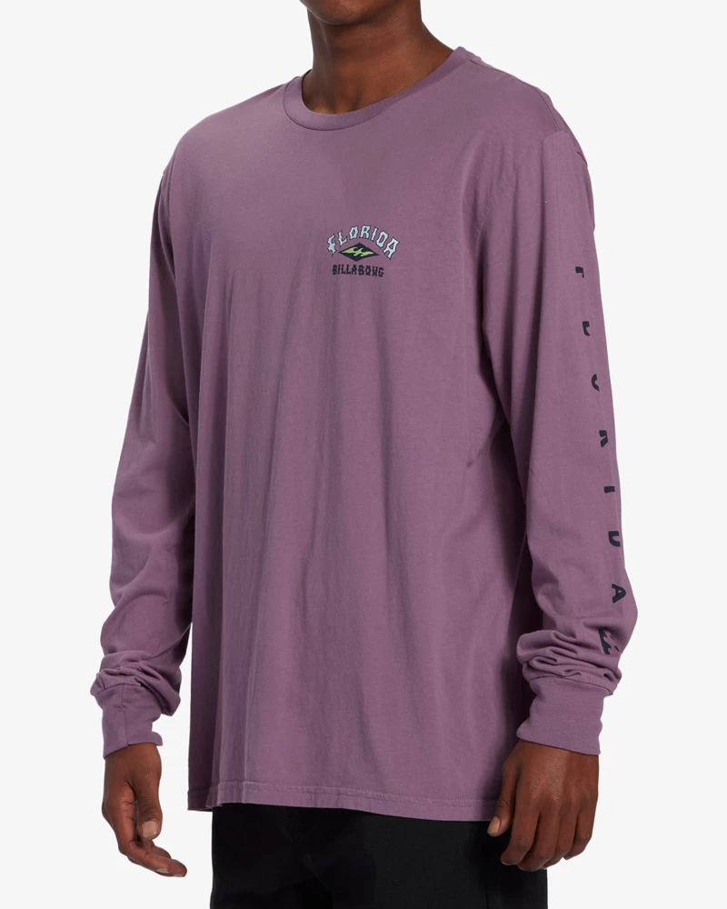 Billabong Arch Florida Long Sleeve T-Shirt - Plum Perfect