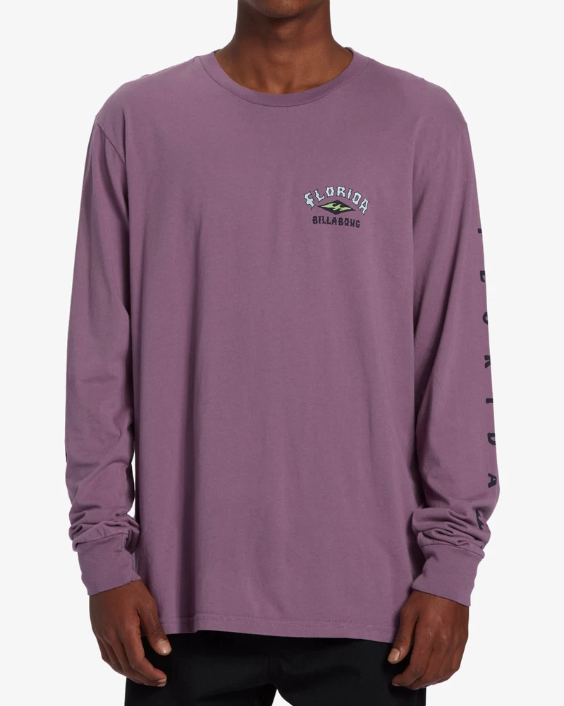 Billabong Arch Florida Long Sleeve T-Shirt - Plum Perfect