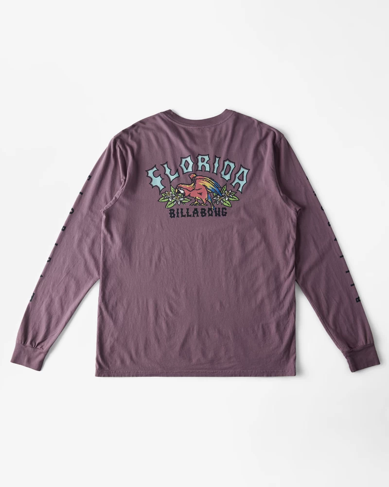 Billabong Arch Florida Long Sleeve T-Shirt - Plum Perfect