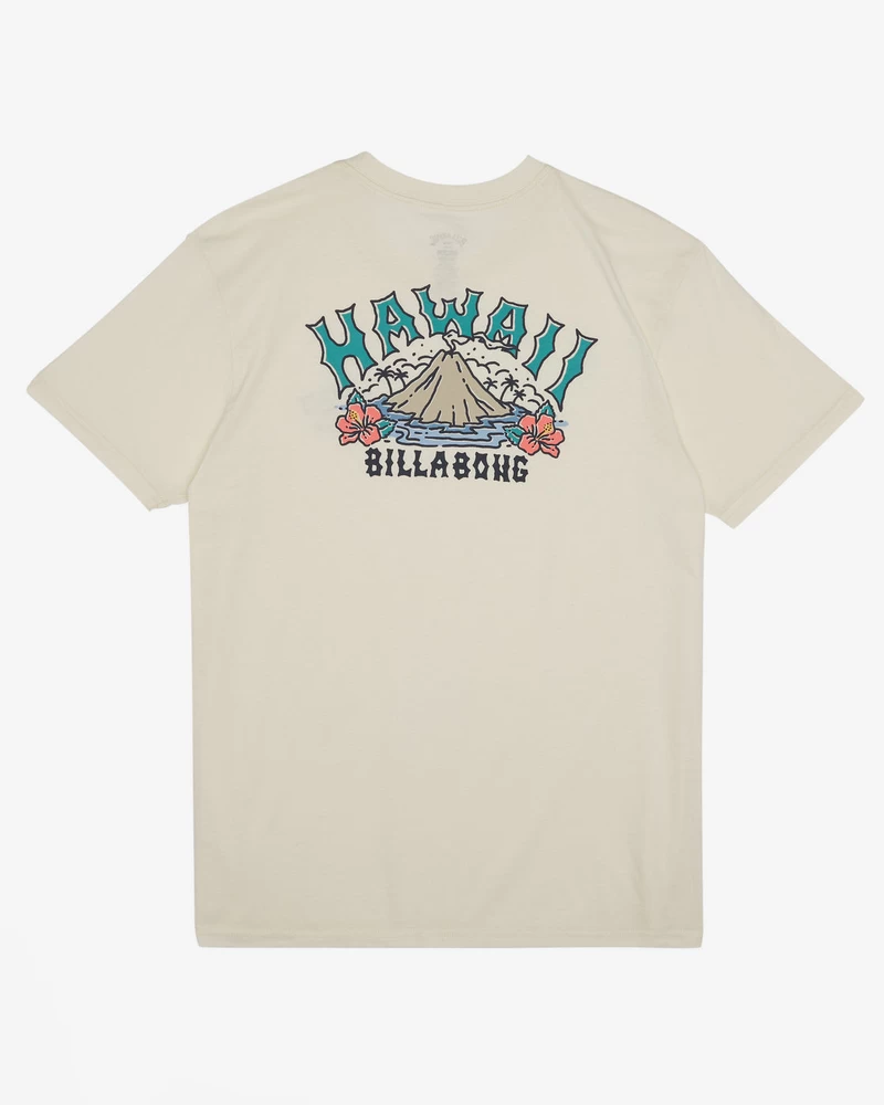 Billabong Arch Hawaii Short Sleeve T-Shirt - Off White