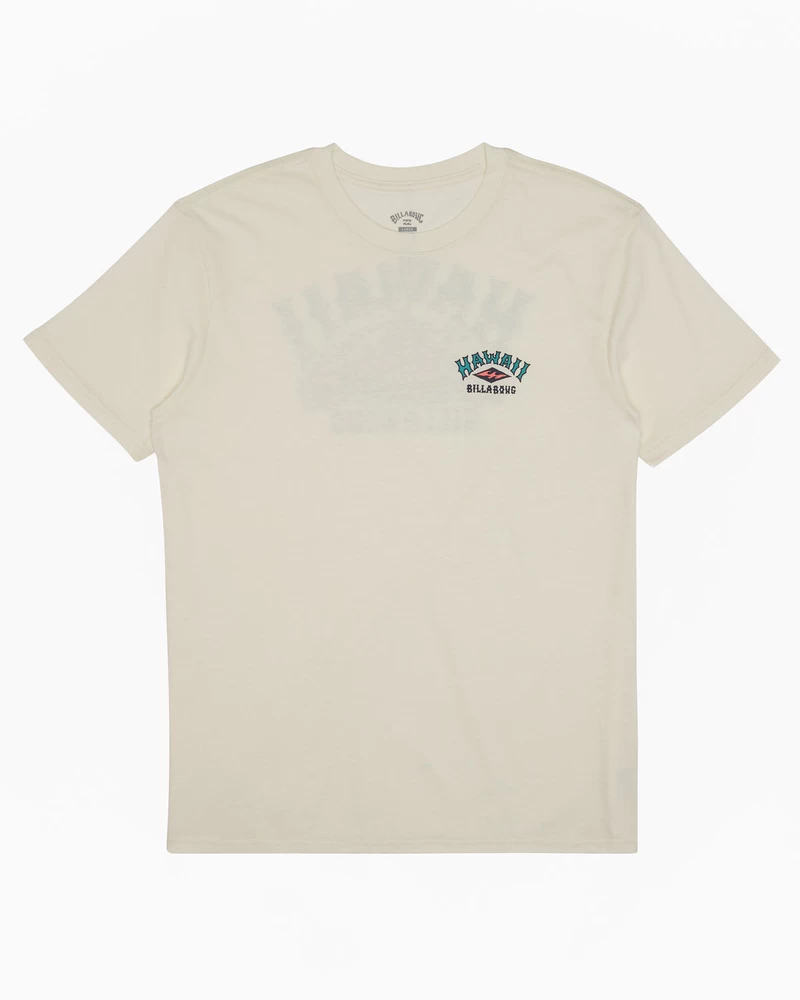 Billabong Arch Hawaii Short Sleeve T-Shirt - Off White
