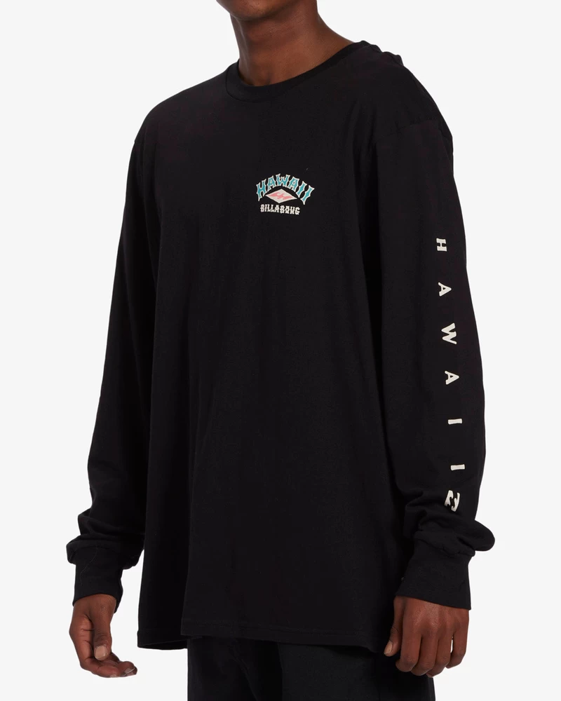 Billabong Arch Hawaii Long Sleeve T-Shirt - Black