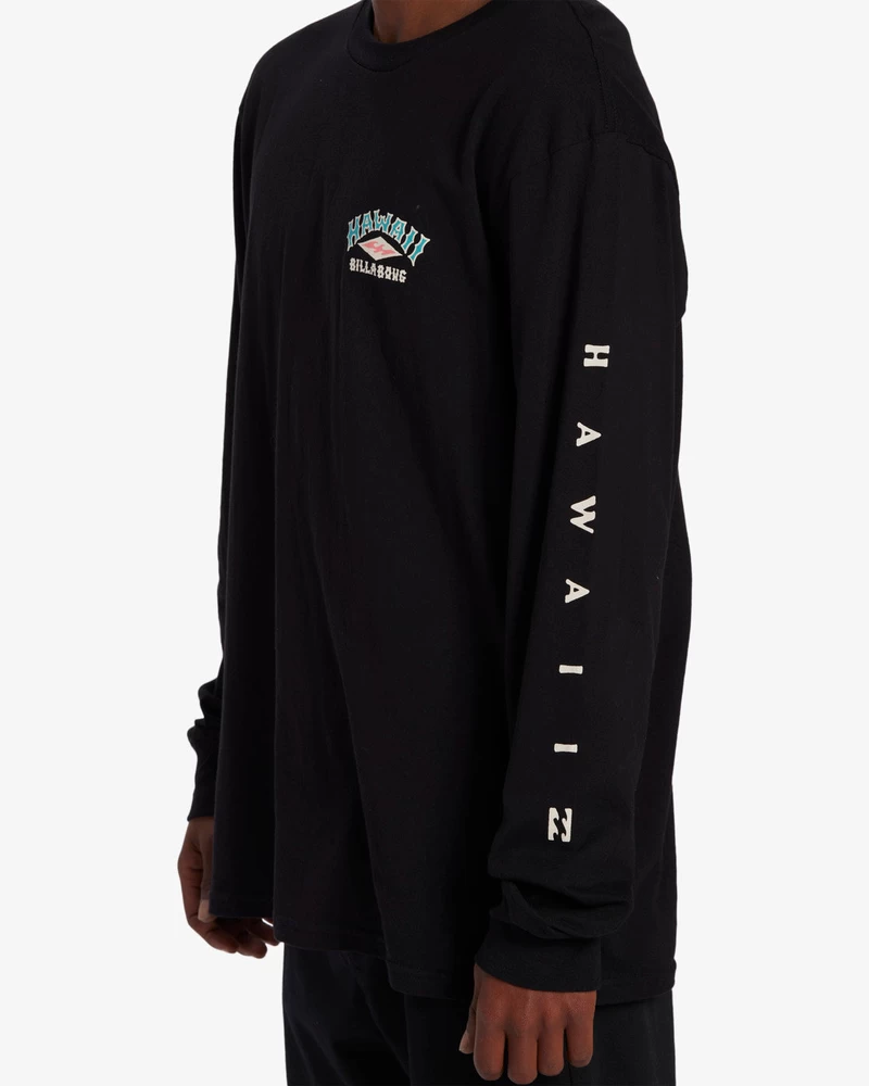 Billabong Arch Hawaii Long Sleeve T-Shirt - Black