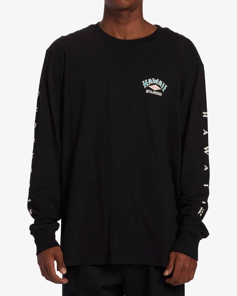 Billabong Arch Hawaii Long Sleeve T-Shirt - Black