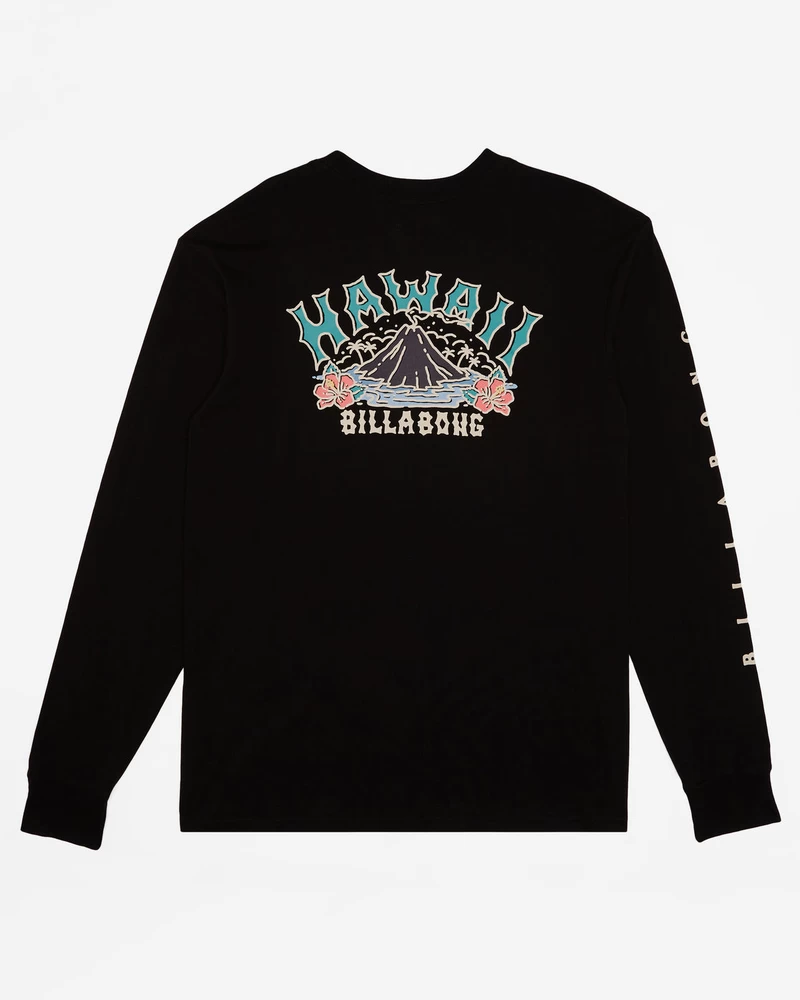 Billabong Arch Hawaii Long Sleeve T-Shirt - Black