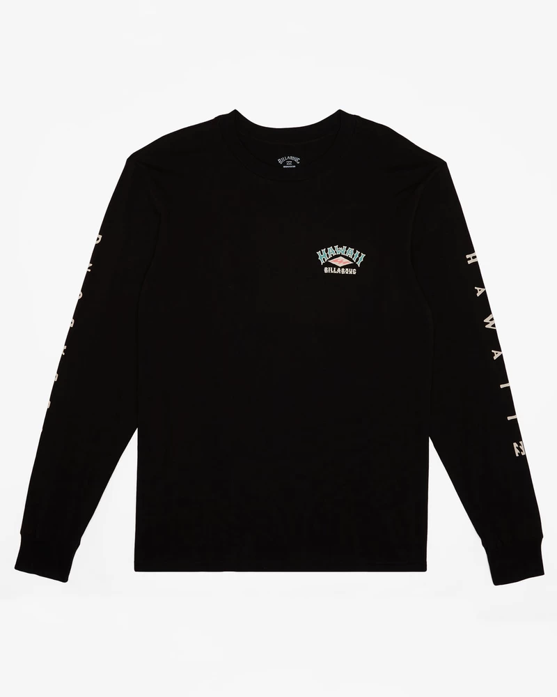 Billabong Arch Hawaii Long Sleeve T-Shirt - Black