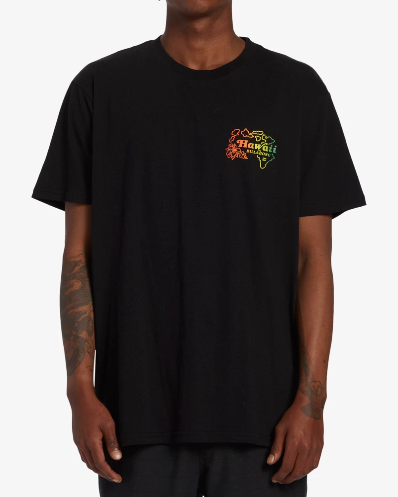 Billabong Handkie Hawaii Short Sleeve T-Shirt - Black