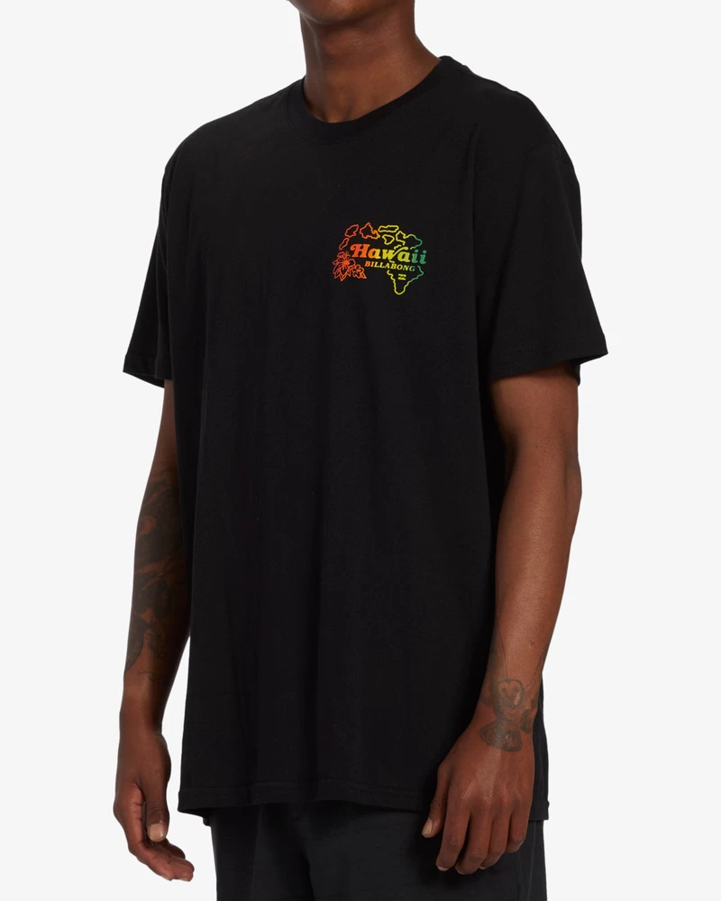 Billabong Handkie Hawaii Short Sleeve T-Shirt - Black