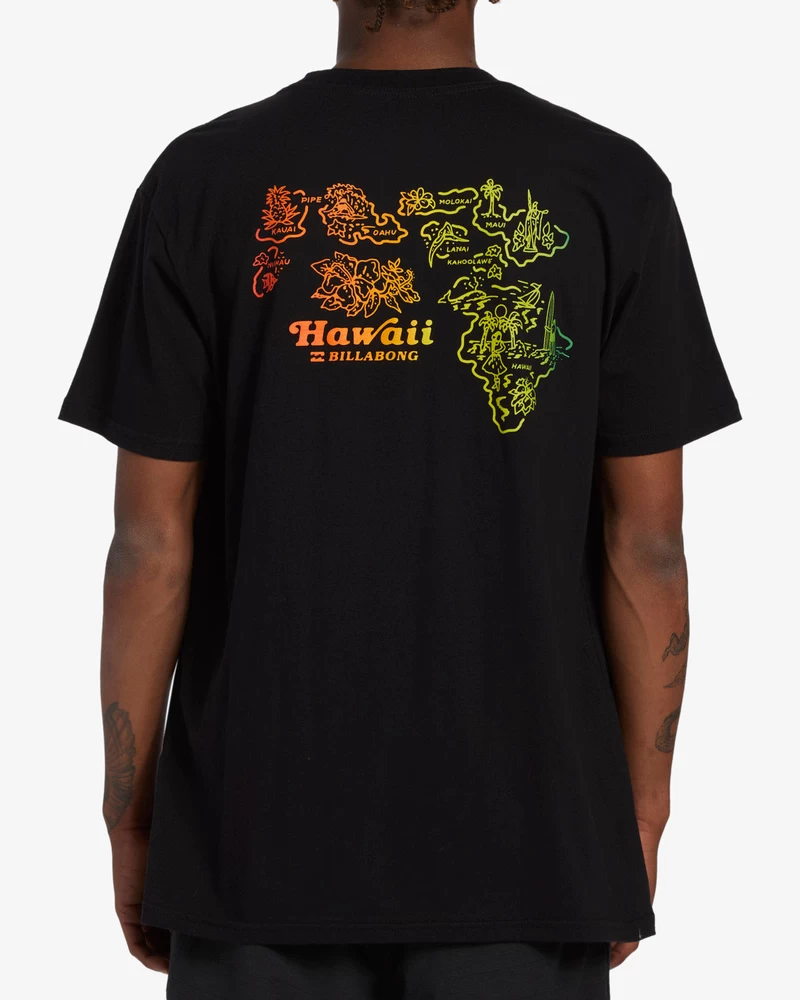 Billabong Handkie Hawaii Short Sleeve T-Shirt - Black