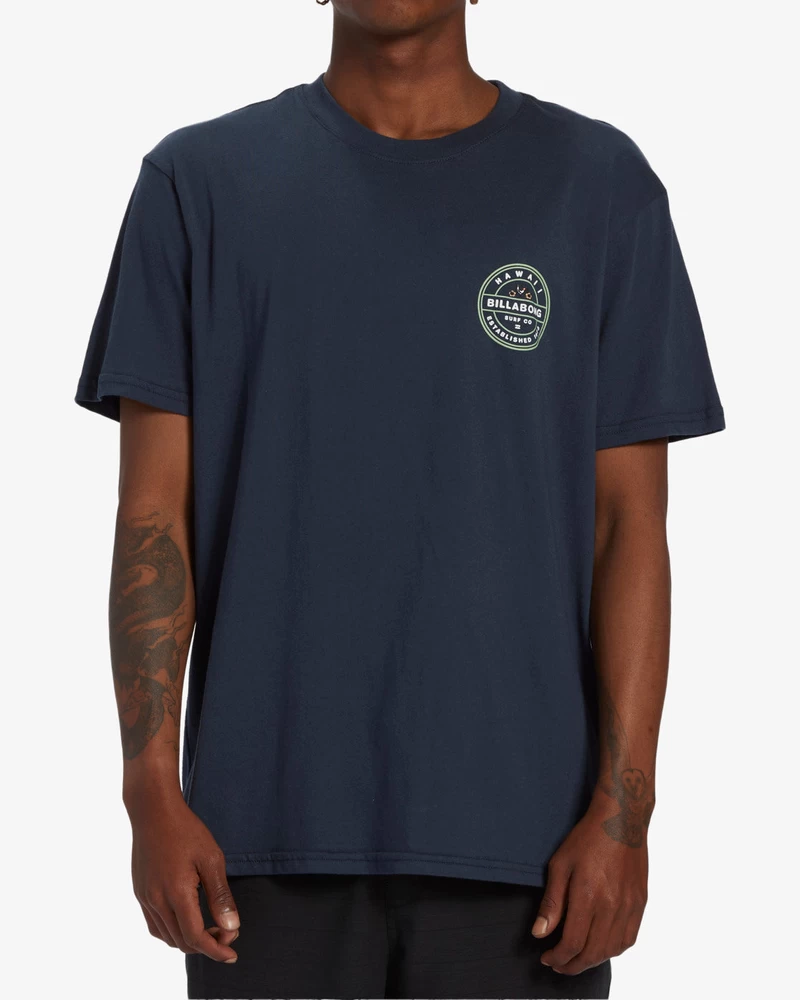 Billabong Rotor Hawaii Short Sleeve T-Shirt - Navy
