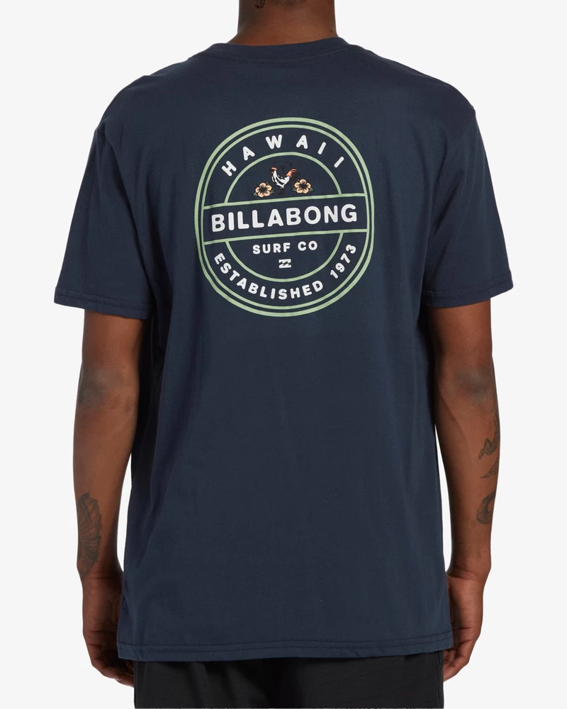 Billabong Rotor Hawaii Short Sleeve T-Shirt - Navy