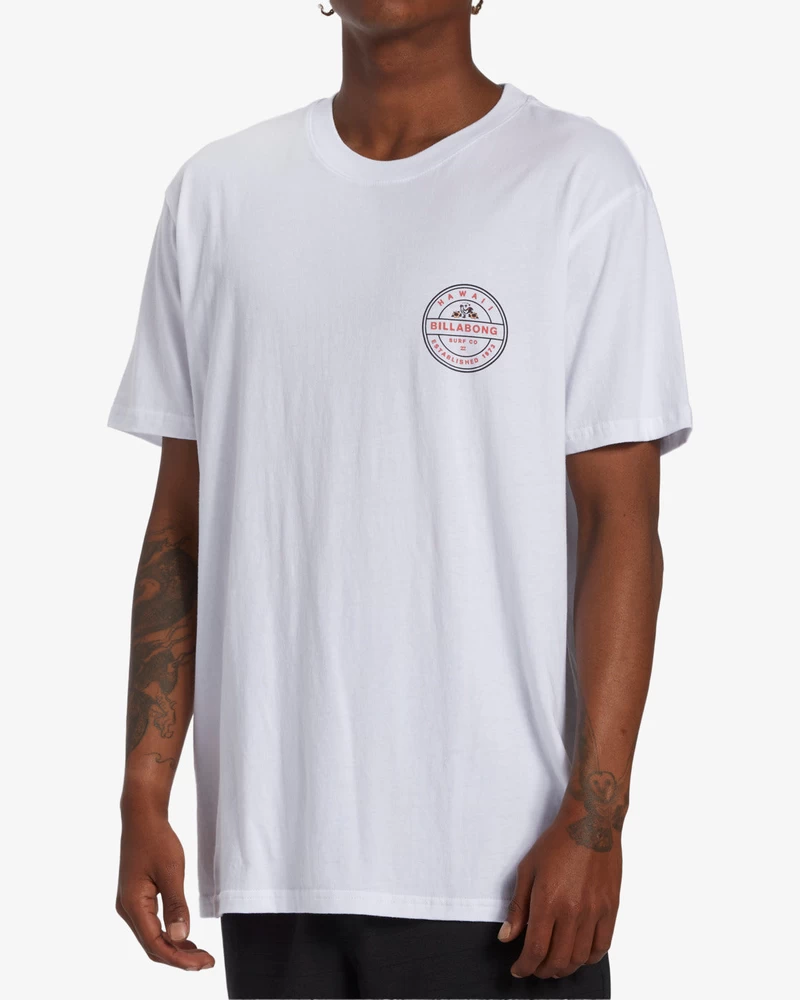 Billabong Rotor Hawaii Short Sleeve T-Shirt - White