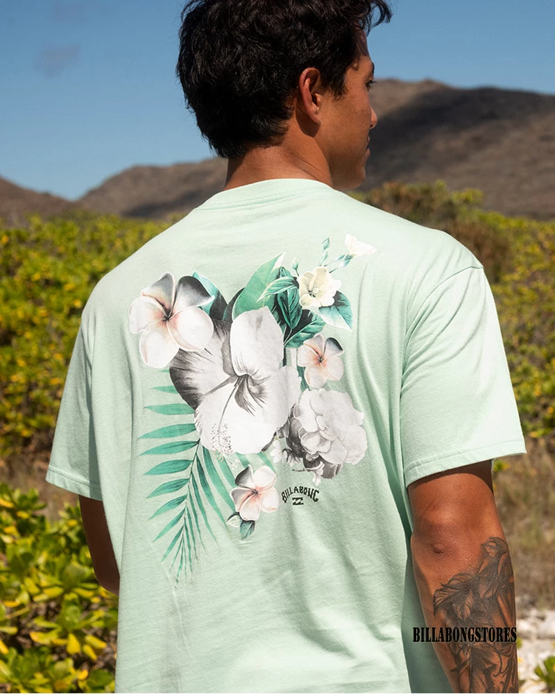 Billabong Lazarus Bouquet Short Sleeve T-Shirt - Mint