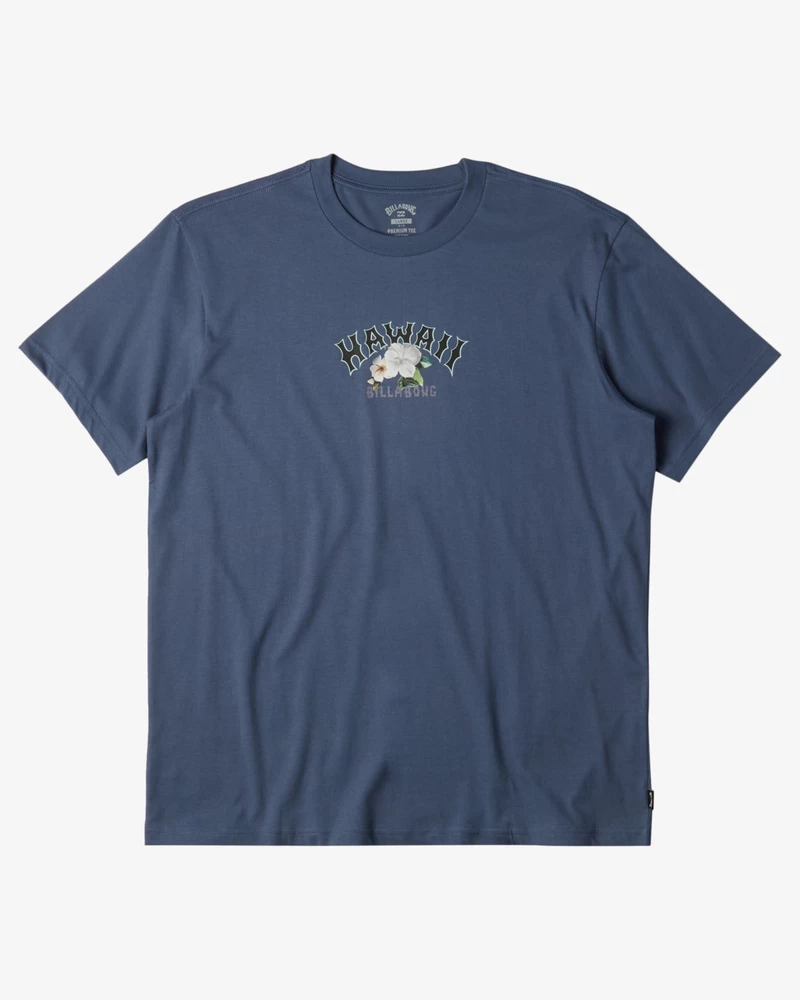 Billabong Hawaii Crew Neck T-Shirt - Slate Blue