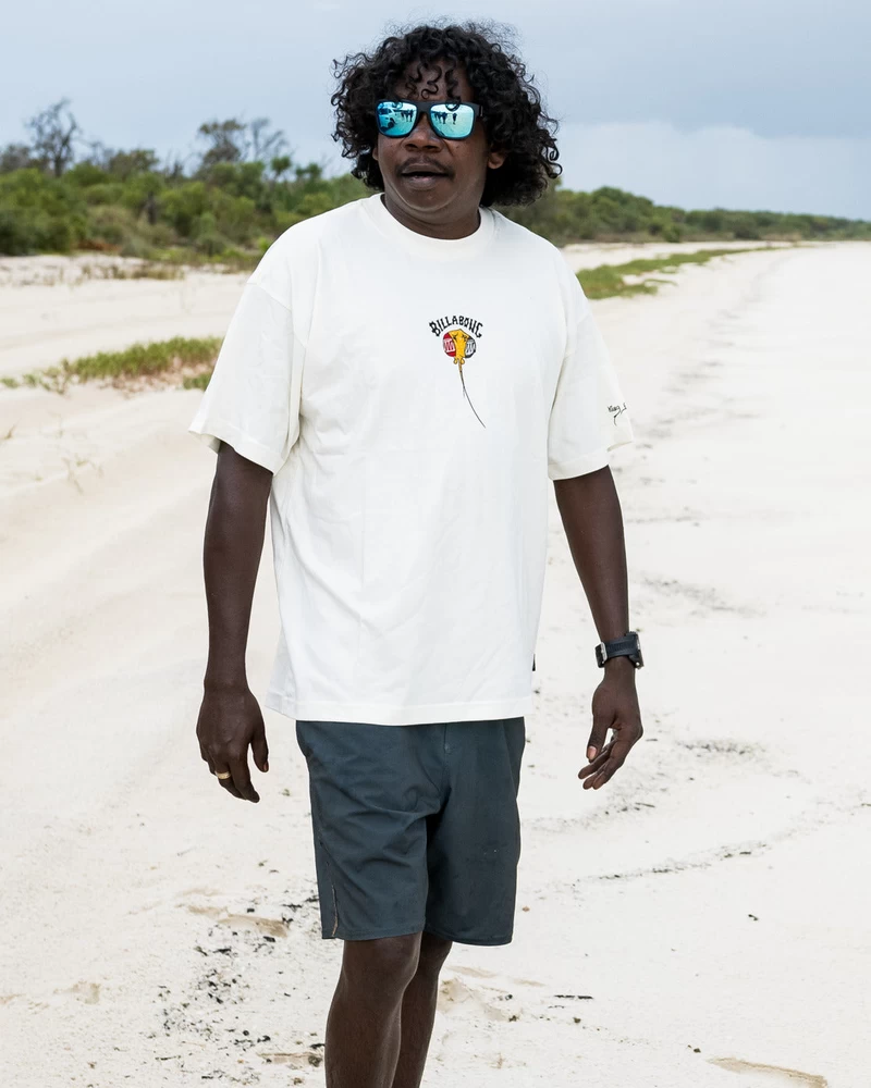 Billabong King Stringray Warrkarryun Lyhythihainen T-paita - Luonnonvalkoinen