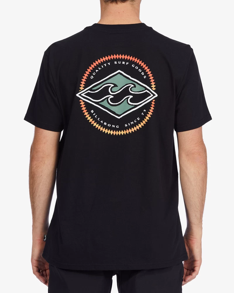 Billabong Rotor Diamond Short Sleeve T-Shirt - Black